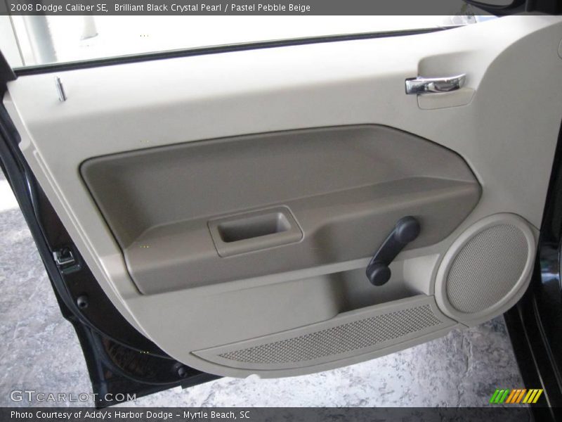Brilliant Black Crystal Pearl / Pastel Pebble Beige 2008 Dodge Caliber SE