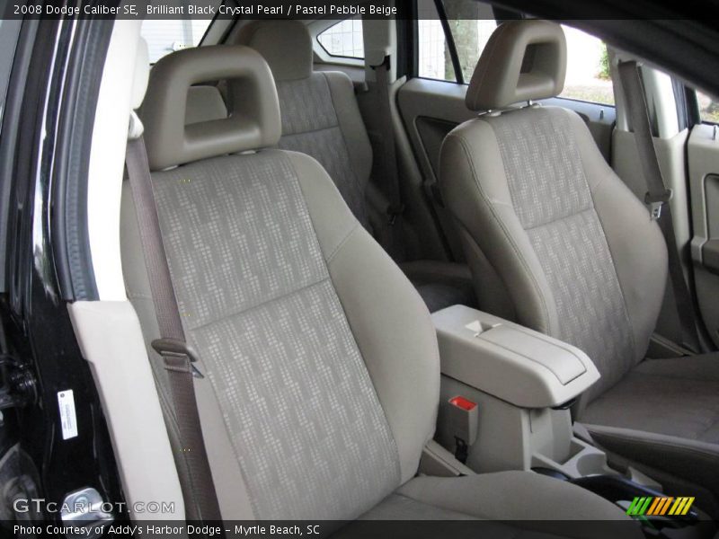 Brilliant Black Crystal Pearl / Pastel Pebble Beige 2008 Dodge Caliber SE
