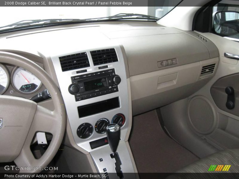 Brilliant Black Crystal Pearl / Pastel Pebble Beige 2008 Dodge Caliber SE
