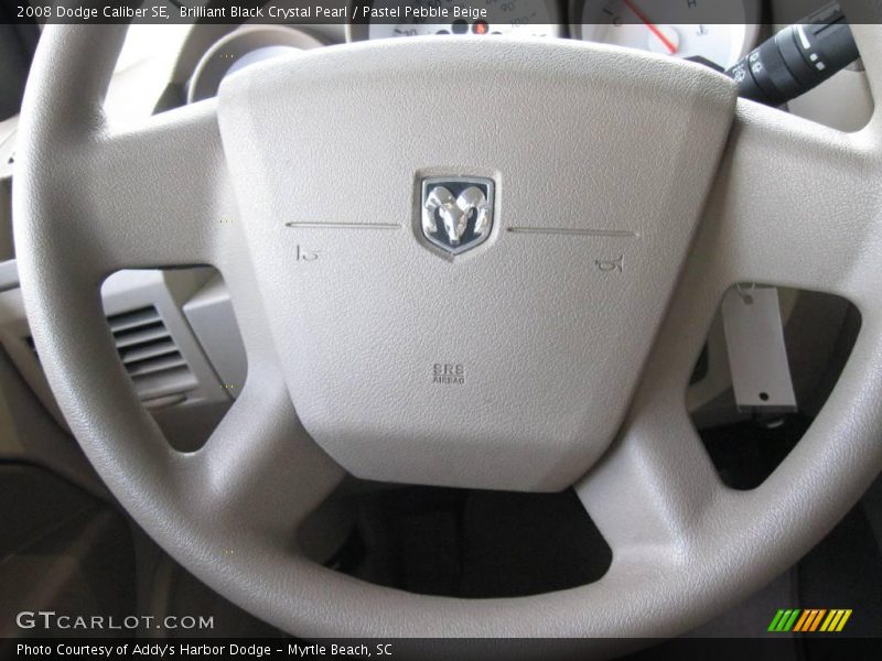 Brilliant Black Crystal Pearl / Pastel Pebble Beige 2008 Dodge Caliber SE