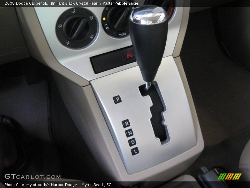 Brilliant Black Crystal Pearl / Pastel Pebble Beige 2008 Dodge Caliber SE