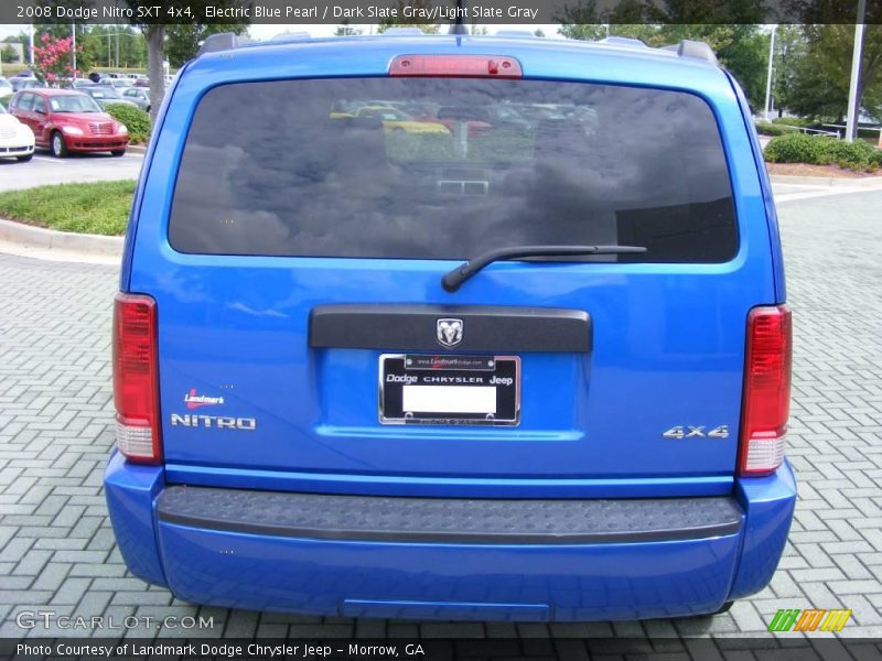 Electric Blue Pearl / Dark Slate Gray/Light Slate Gray 2008 Dodge Nitro SXT 4x4