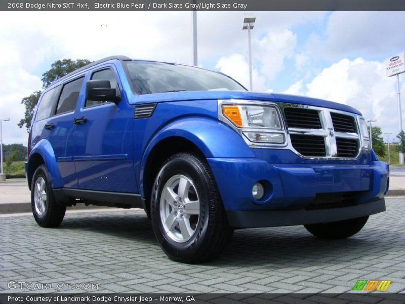 Electric Blue Pearl / Dark Slate Gray/Light Slate Gray 2008 Dodge Nitro SXT 4x4