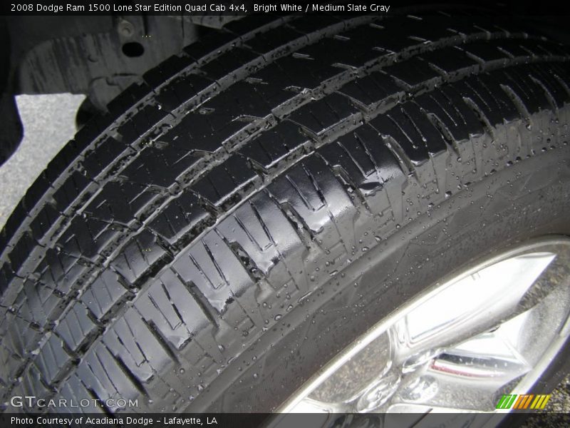 Bright White / Medium Slate Gray 2008 Dodge Ram 1500 Lone Star Edition Quad Cab 4x4