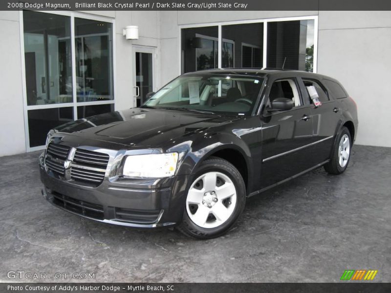 Brilliant Black Crystal Pearl / Dark Slate Gray/Light Slate Gray 2008 Dodge Magnum