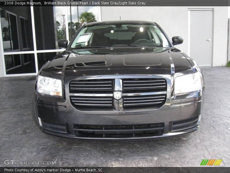 Brilliant Black Crystal Pearl / Dark Slate Gray/Light Slate Gray 2008 Dodge Magnum