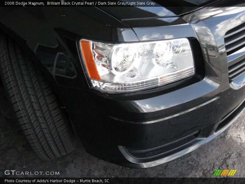 Brilliant Black Crystal Pearl / Dark Slate Gray/Light Slate Gray 2008 Dodge Magnum