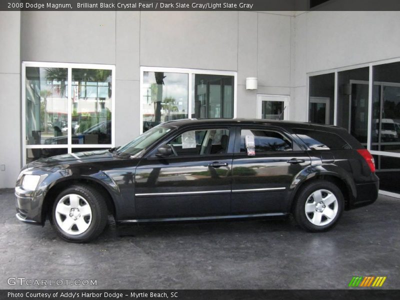 Brilliant Black Crystal Pearl / Dark Slate Gray/Light Slate Gray 2008 Dodge Magnum
