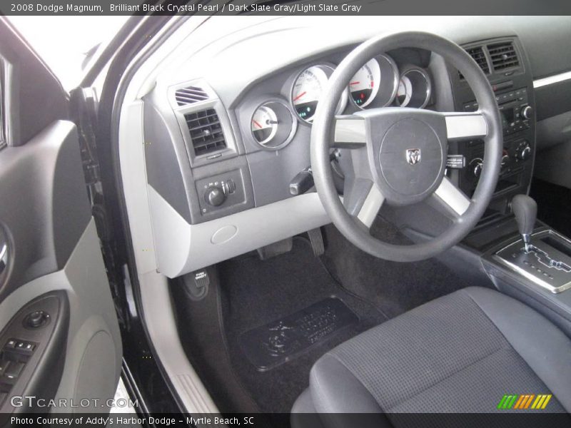 Brilliant Black Crystal Pearl / Dark Slate Gray/Light Slate Gray 2008 Dodge Magnum