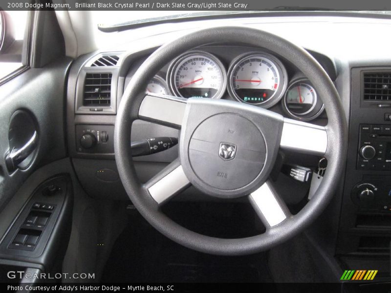 Brilliant Black Crystal Pearl / Dark Slate Gray/Light Slate Gray 2008 Dodge Magnum