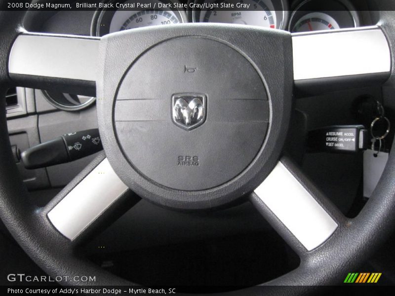 Brilliant Black Crystal Pearl / Dark Slate Gray/Light Slate Gray 2008 Dodge Magnum