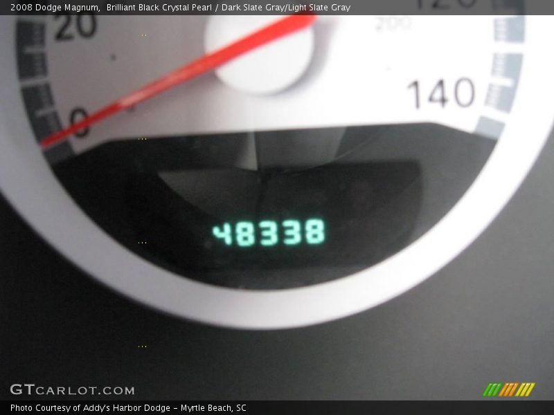 Brilliant Black Crystal Pearl / Dark Slate Gray/Light Slate Gray 2008 Dodge Magnum