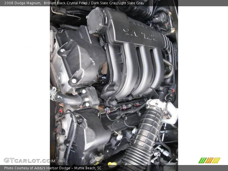 Brilliant Black Crystal Pearl / Dark Slate Gray/Light Slate Gray 2008 Dodge Magnum