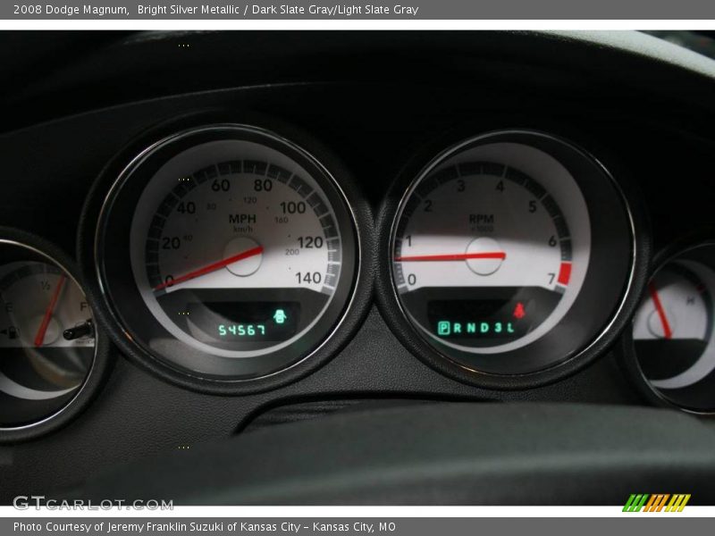 Bright Silver Metallic / Dark Slate Gray/Light Slate Gray 2008 Dodge Magnum