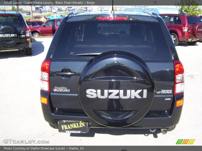 Black Pearl Metallic / Beige 2008 Suzuki Grand Vitara Luxury