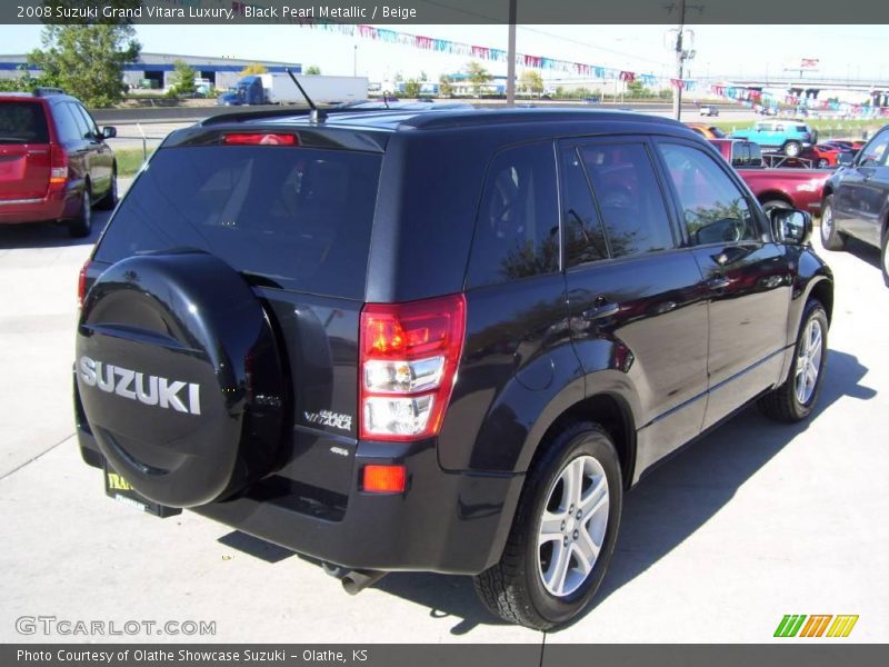 Black Pearl Metallic / Beige 2008 Suzuki Grand Vitara Luxury