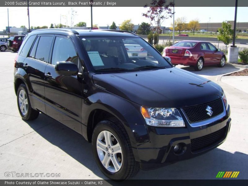 Black Pearl Metallic / Beige 2008 Suzuki Grand Vitara Luxury