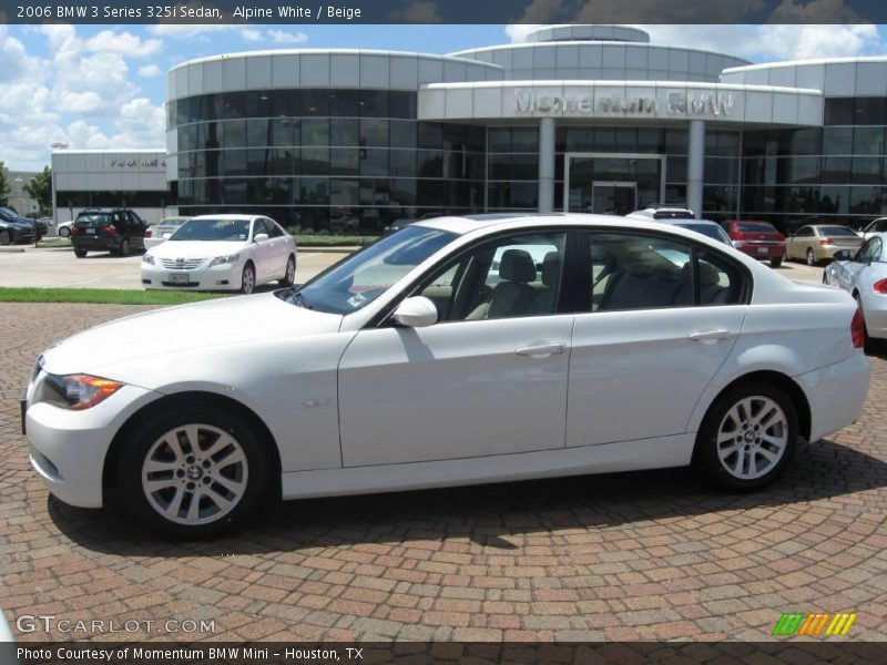 Alpine White / Beige 2006 BMW 3 Series 325i Sedan