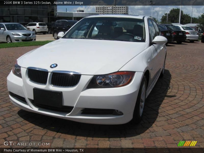 Alpine White / Beige 2006 BMW 3 Series 325i Sedan
