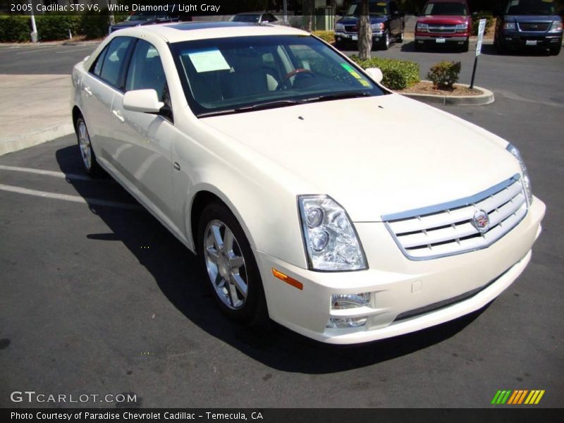 White Diamond / Light Gray 2005 Cadillac STS V6