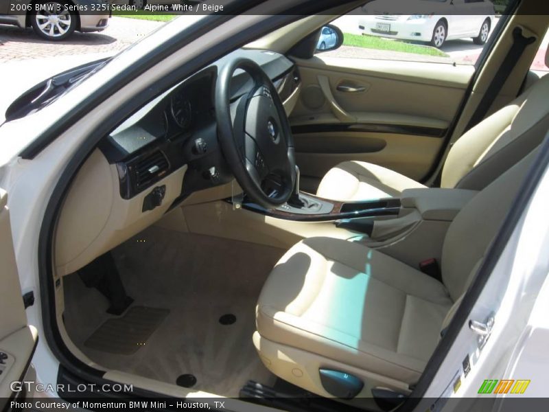 Alpine White / Beige 2006 BMW 3 Series 325i Sedan