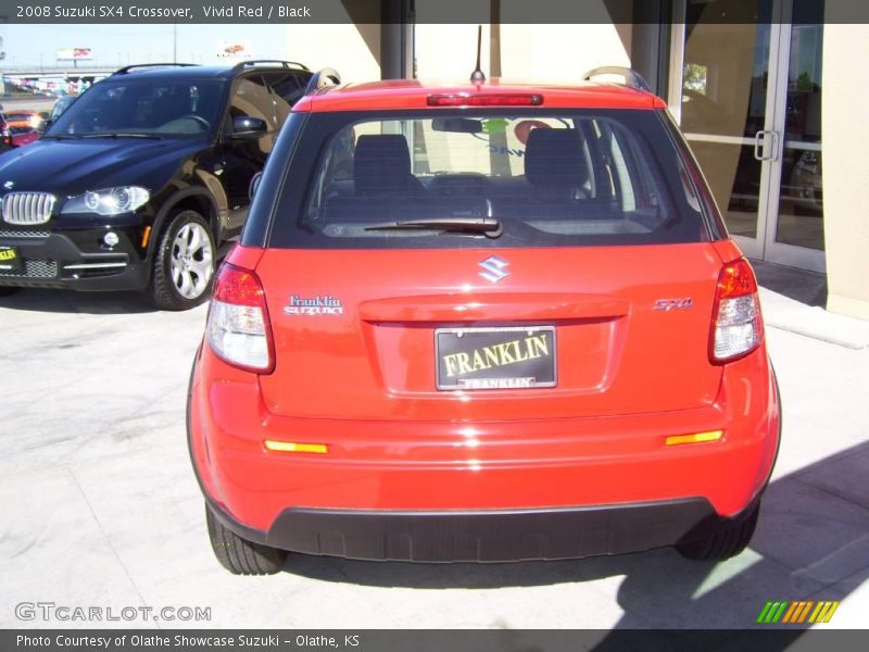 Vivid Red / Black 2008 Suzuki SX4 Crossover