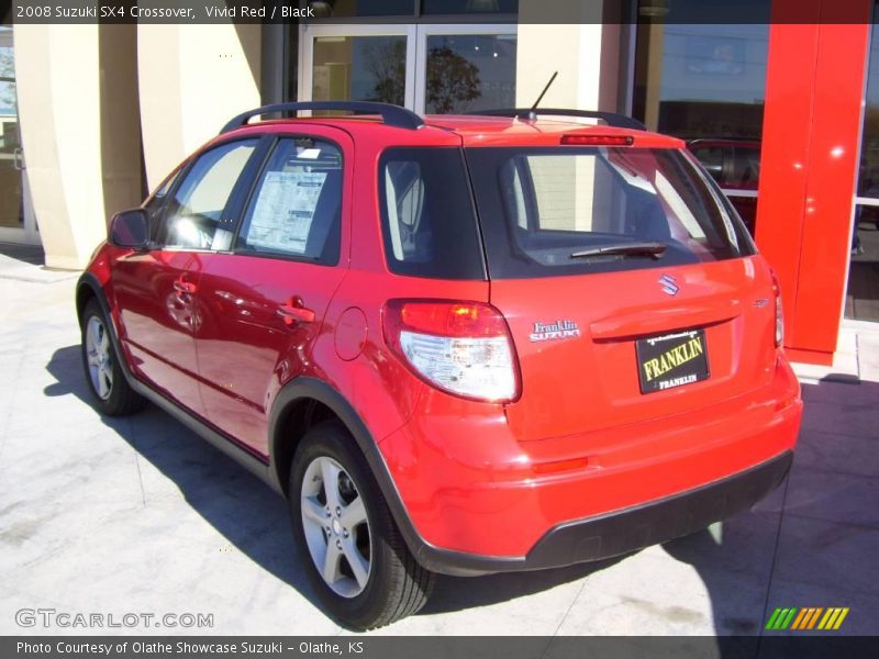 Vivid Red / Black 2008 Suzuki SX4 Crossover