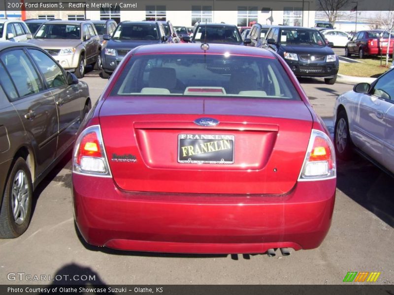 Redfire Metallic / Camel 2007 Ford Fusion S