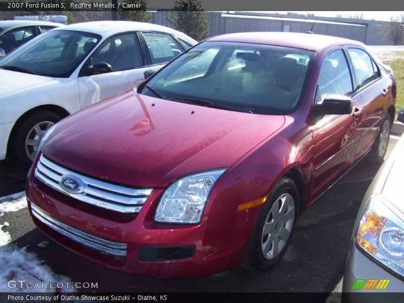 Redfire Metallic / Camel 2007 Ford Fusion S