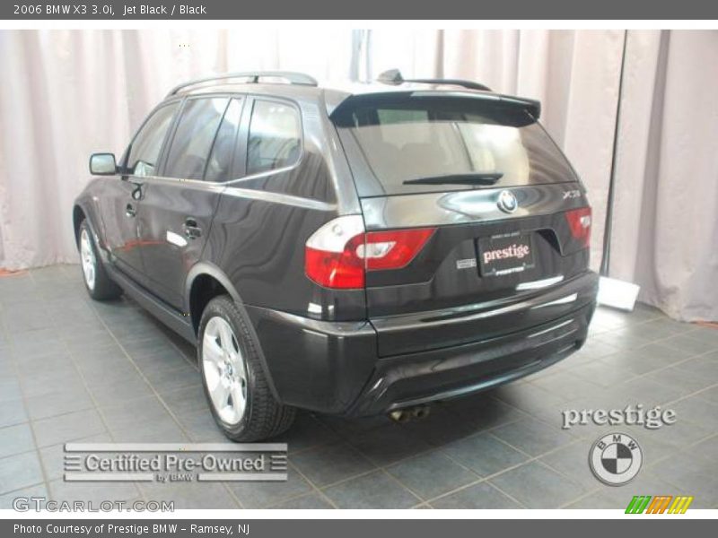 Jet Black / Black 2006 BMW X3 3.0i