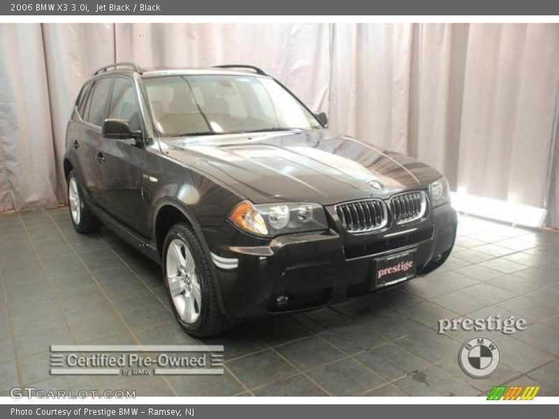 Jet Black / Black 2006 BMW X3 3.0i