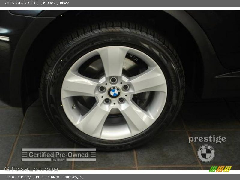 Jet Black / Black 2006 BMW X3 3.0i