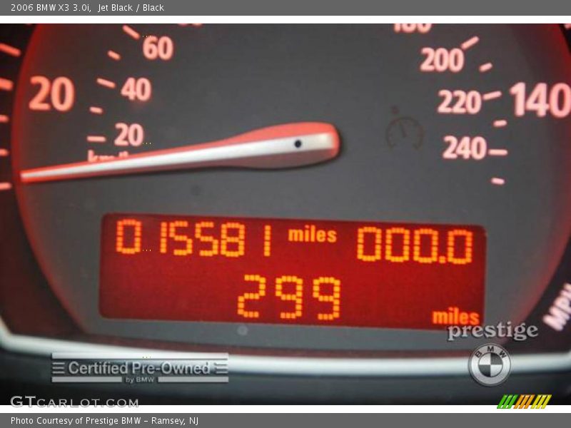 Jet Black / Black 2006 BMW X3 3.0i