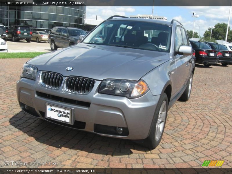 Silver Grey Metallic / Black 2006 BMW X3 3.0i