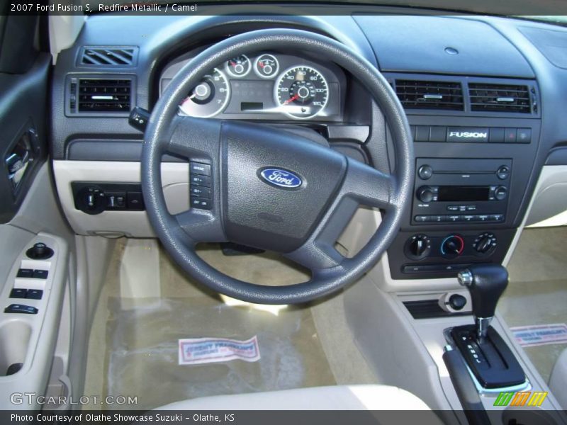 Redfire Metallic / Camel 2007 Ford Fusion S