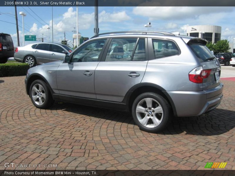 Silver Grey Metallic / Black 2006 BMW X3 3.0i