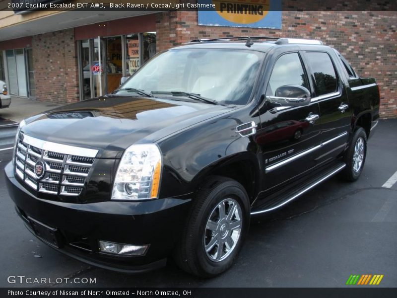 Black Raven / Cocoa/Light Cashmere 2007 Cadillac Escalade EXT AWD