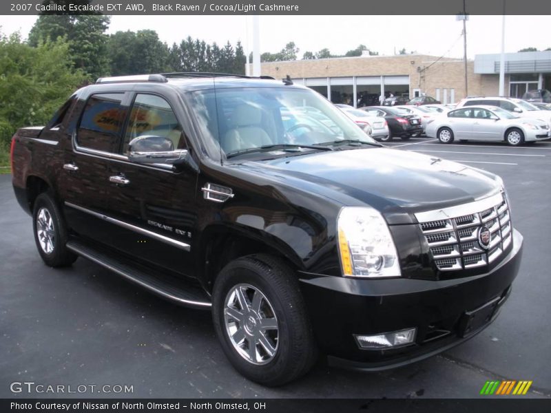 Black Raven / Cocoa/Light Cashmere 2007 Cadillac Escalade EXT AWD