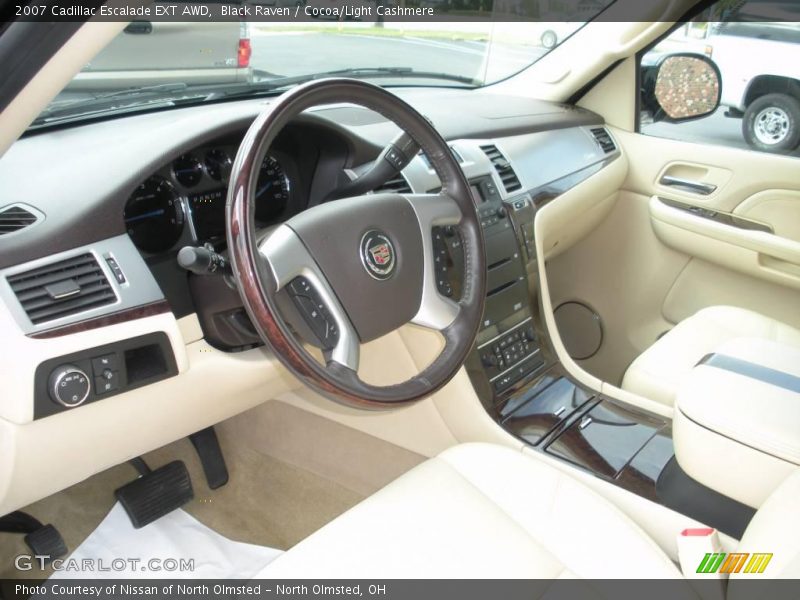 Black Raven / Cocoa/Light Cashmere 2007 Cadillac Escalade EXT AWD