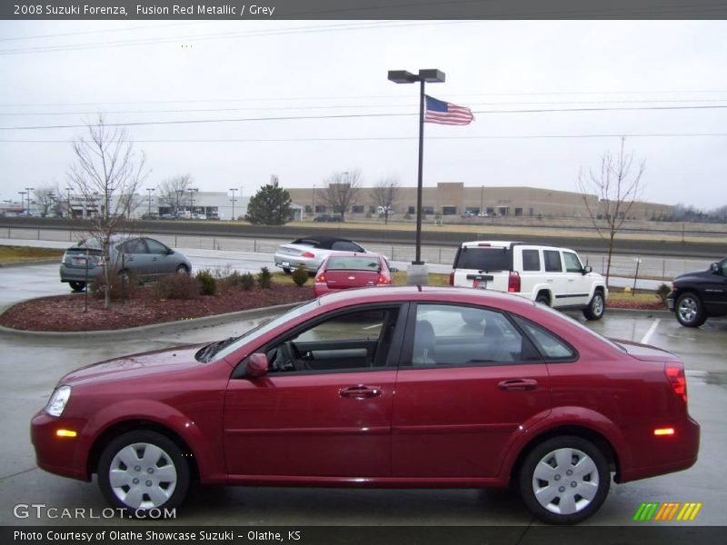 Fusion Red Metallic / Grey 2008 Suzuki Forenza