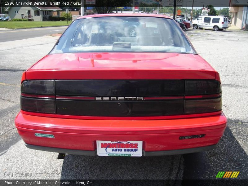 Bright Red / Gray 1996 Chevrolet Beretta
