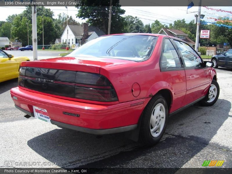 Bright Red / Gray 1996 Chevrolet Beretta