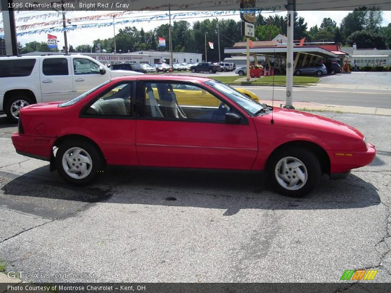 Bright Red / Gray 1996 Chevrolet Beretta