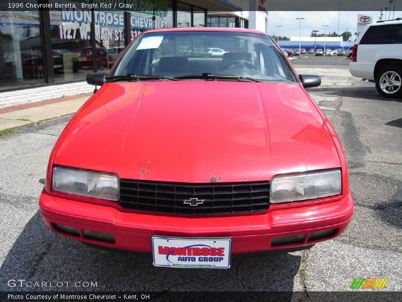 Bright Red / Gray 1996 Chevrolet Beretta