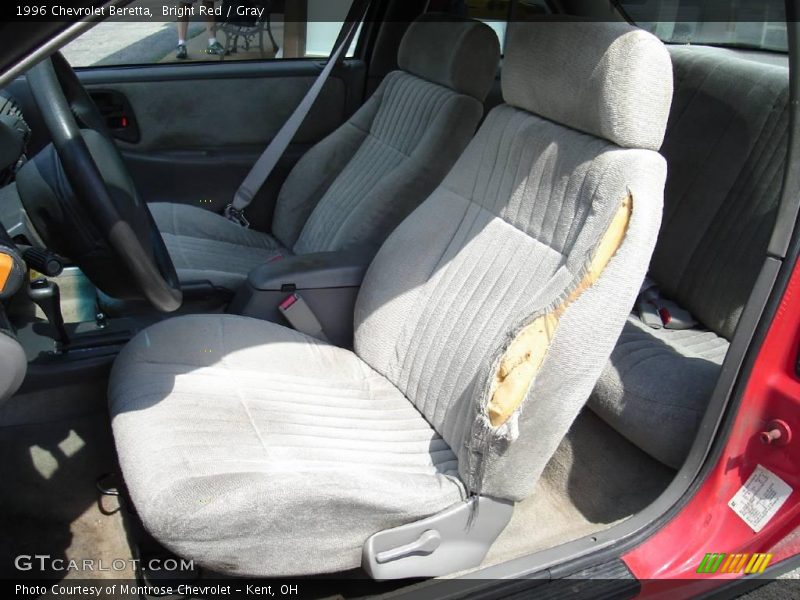 Bright Red / Gray 1996 Chevrolet Beretta