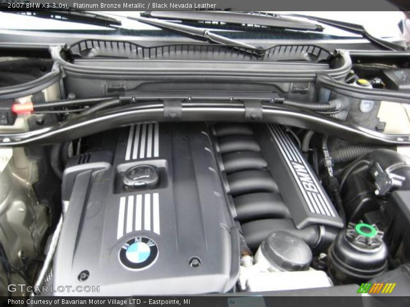 Platinum Bronze Metallic / Black Nevada Leather 2007 BMW X3 3.0si