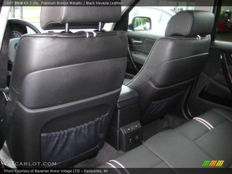 Platinum Bronze Metallic / Black Nevada Leather 2007 BMW X3 3.0si