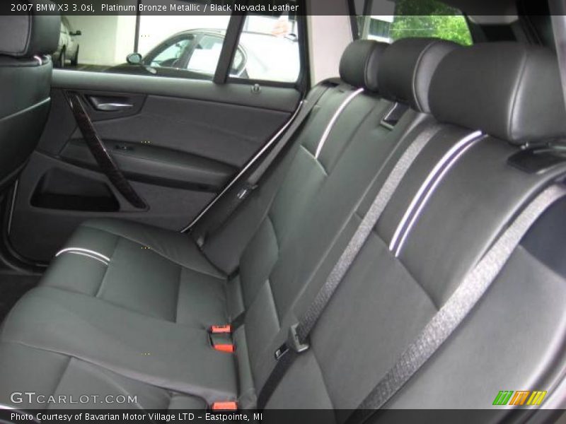 Platinum Bronze Metallic / Black Nevada Leather 2007 BMW X3 3.0si