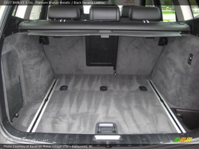 Platinum Bronze Metallic / Black Nevada Leather 2007 BMW X3 3.0si