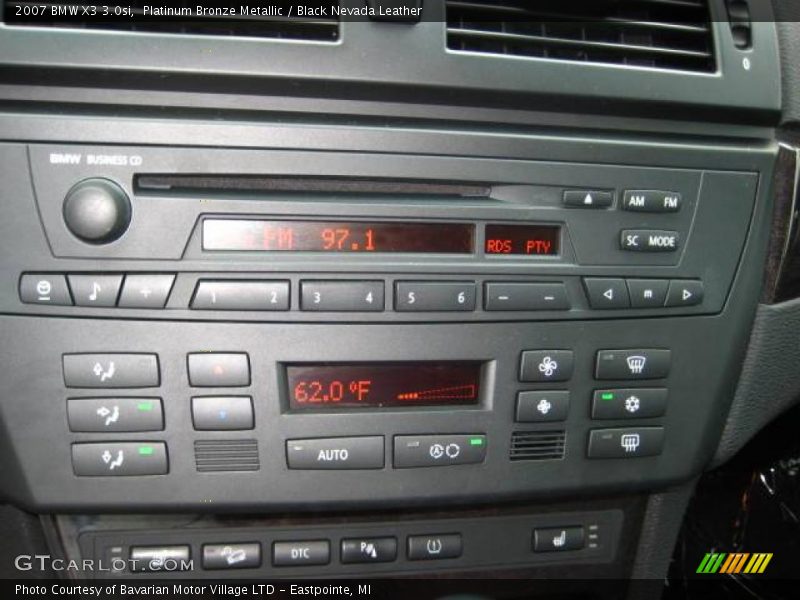 Platinum Bronze Metallic / Black Nevada Leather 2007 BMW X3 3.0si